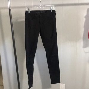 Articles of Society distressed black skinny jeans